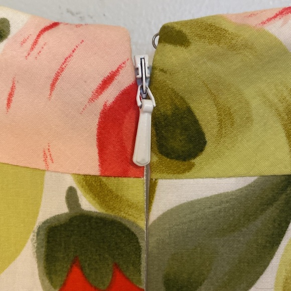 Talbots pink and green Floral Rose sleeveless Dress with v-neck - Picture 5 of 5